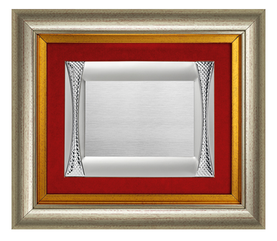 PVC frames with silver plated plaque series CNR 2140 P4
