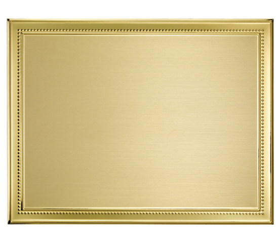Brass plaques for printing and engraving series TA 170OT