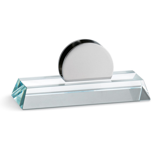 Glass base with chrome supports series K.BVTF 100