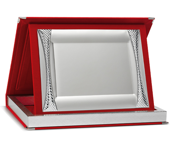 Red Velvet Boxes series AS 10R P4 with Silver Plated Plaque